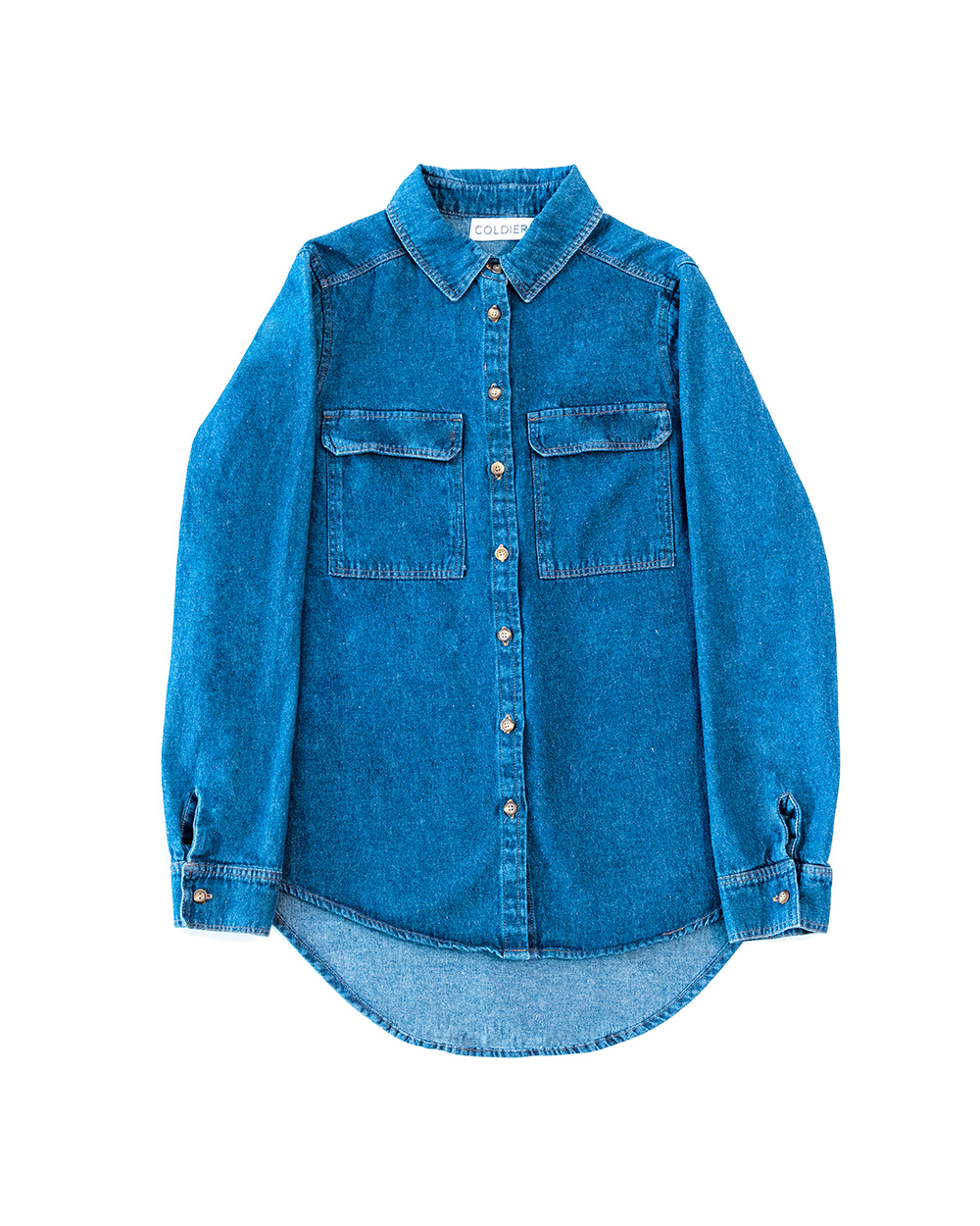 Camisa basic Azul intermedio